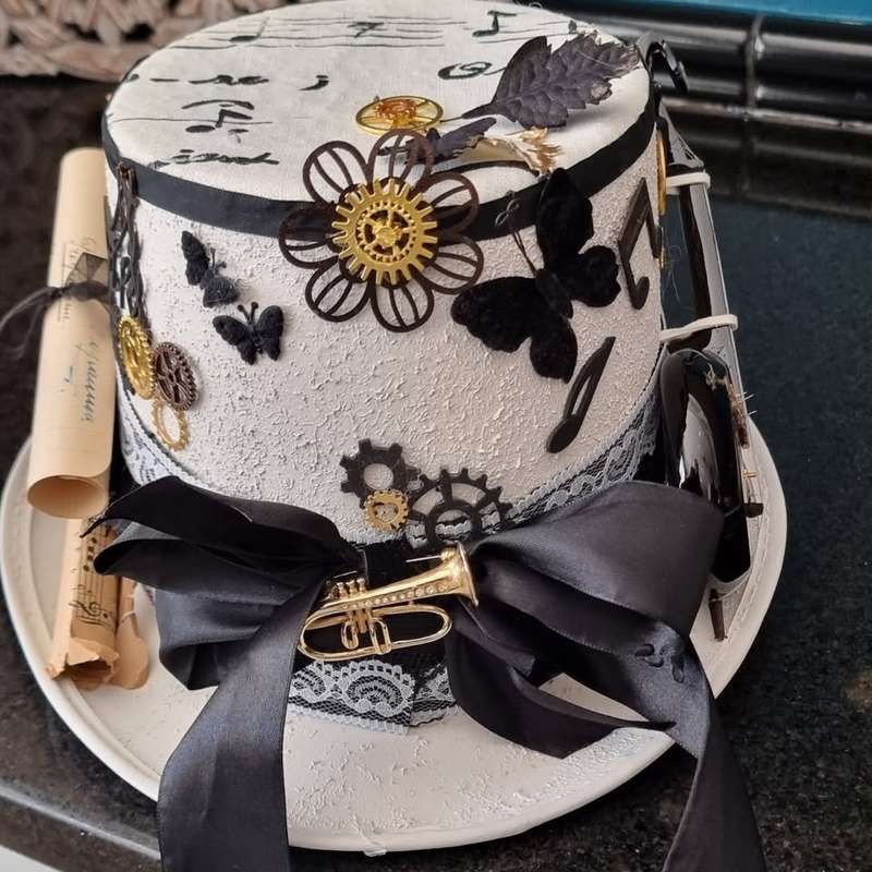 Steampunk hat - The Musician - OOAK
