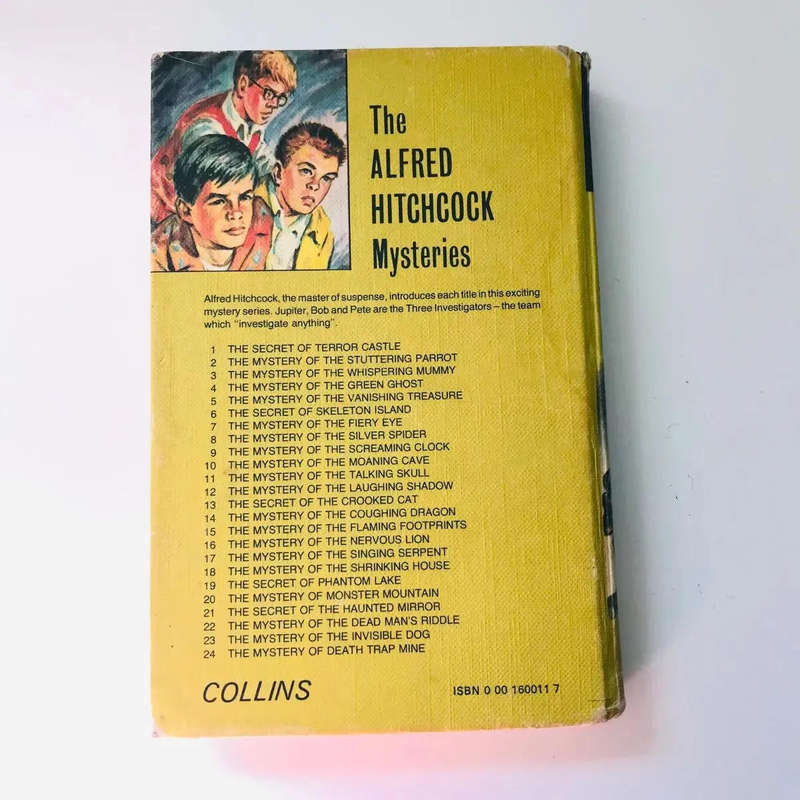 Alfred Hitchcock and the Three Investigators in Mystery of Screaming Clock by Robert Arthur