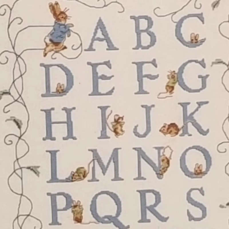 Green Apple - Beatrix Potter ABC Sampler #623