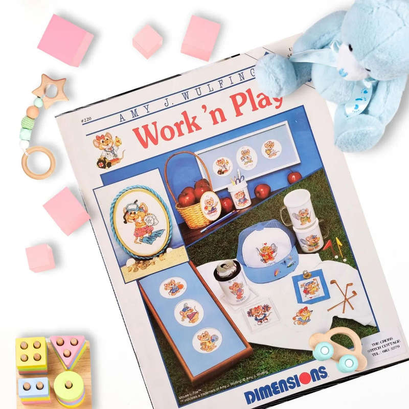 Dimensions - Work 'n Play- Leaflet 220 - Cross Stitch Pattern