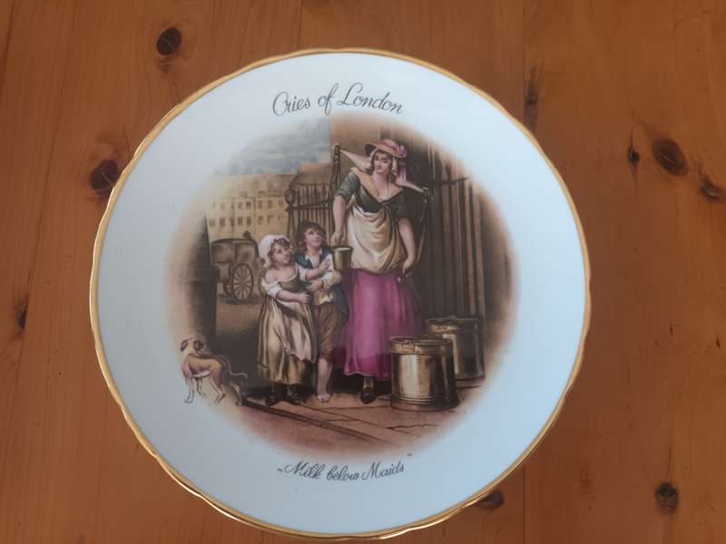 VINTAGE English Country Scenery Cries of London Milk Below Maids England