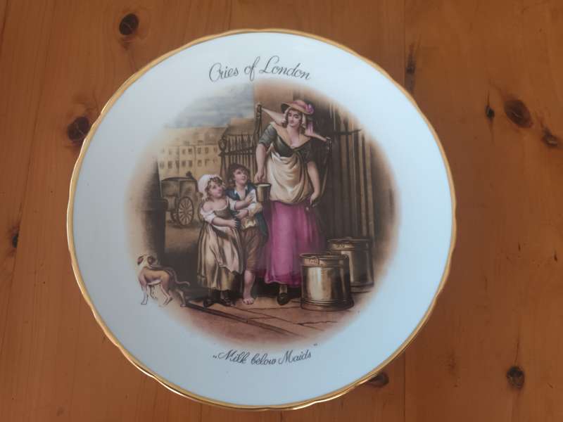 VINTAGE English Country Scenery Cries of London Milk Below Maids England