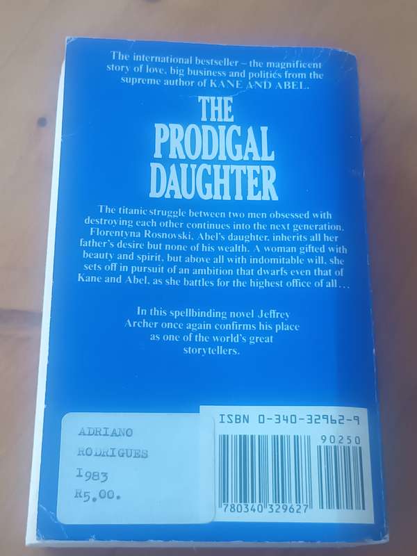 The Prodigal Daughter Paperback - 1983 by Archer, Jeffrey