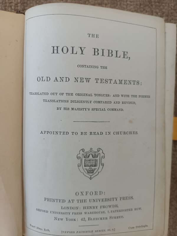 ANTIQUE Bible 1800's