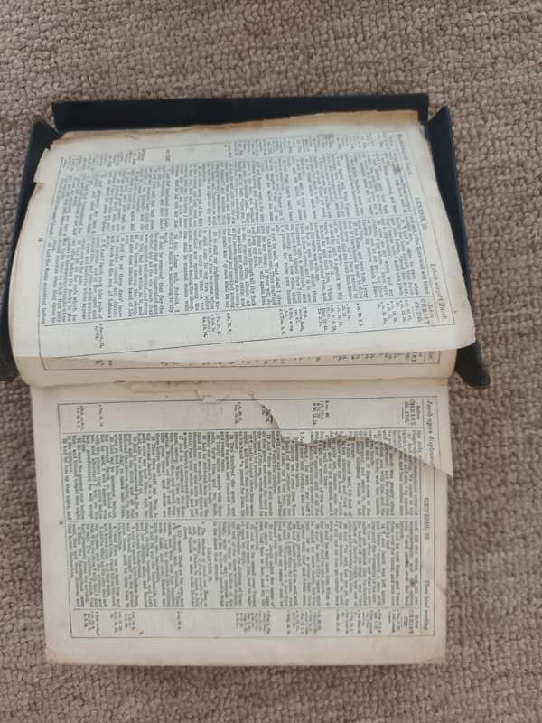 ANTIQUE 1800s The Holy Bible Containing The Old & New Testaments