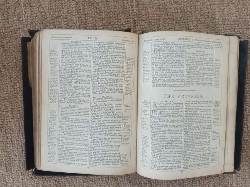 ANTIQUE 1800s The Holy Bible Containing The Old & New Testaments