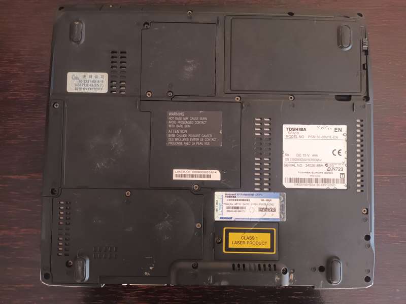 VINTAGE Toshiba Satellite Pro Laptop Model PSA15E-09VYL-EN