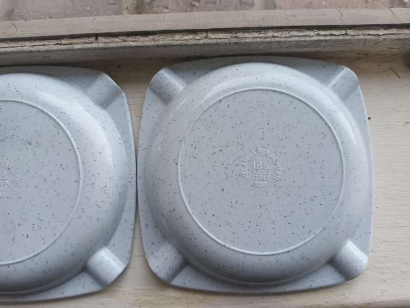 VINTAGE Melamine Ashtray 1050 By IBS Brescia Italy × 18