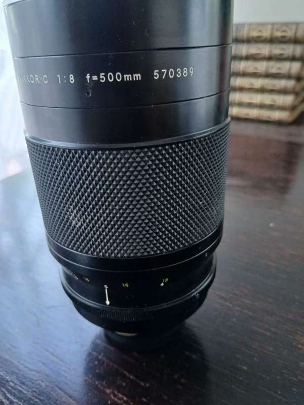 Nikon Reflex-NIKKOR C 500mm f/8 MF Telephoto Mirror Lens Made In Japan