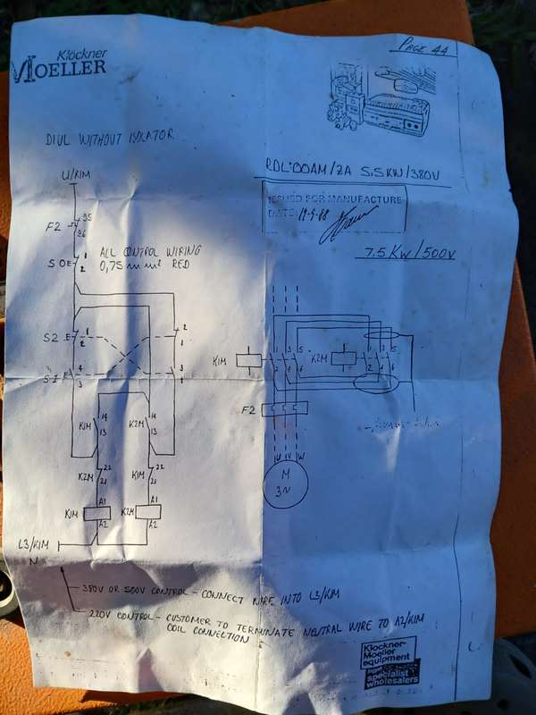 7.5 kw 500V Forward Reverse Motor Starter Orange Steel