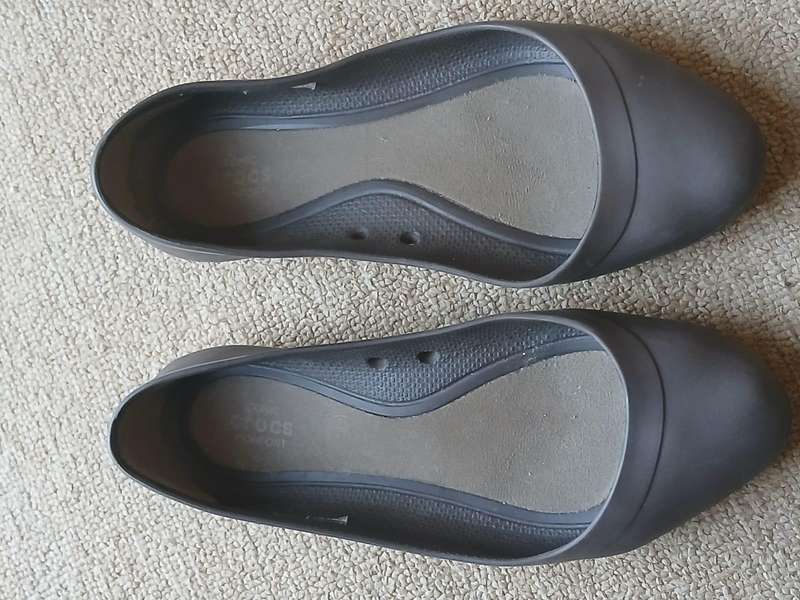 Crocs Iconic Comfort Women's Grey Flats Shoes Size US 6