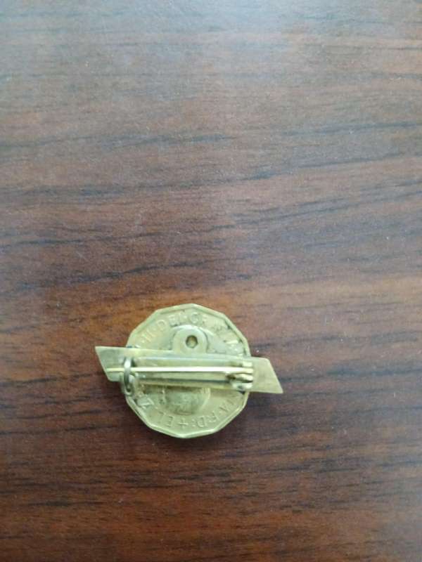 VINTAGE 1967 Three Pence Brooch