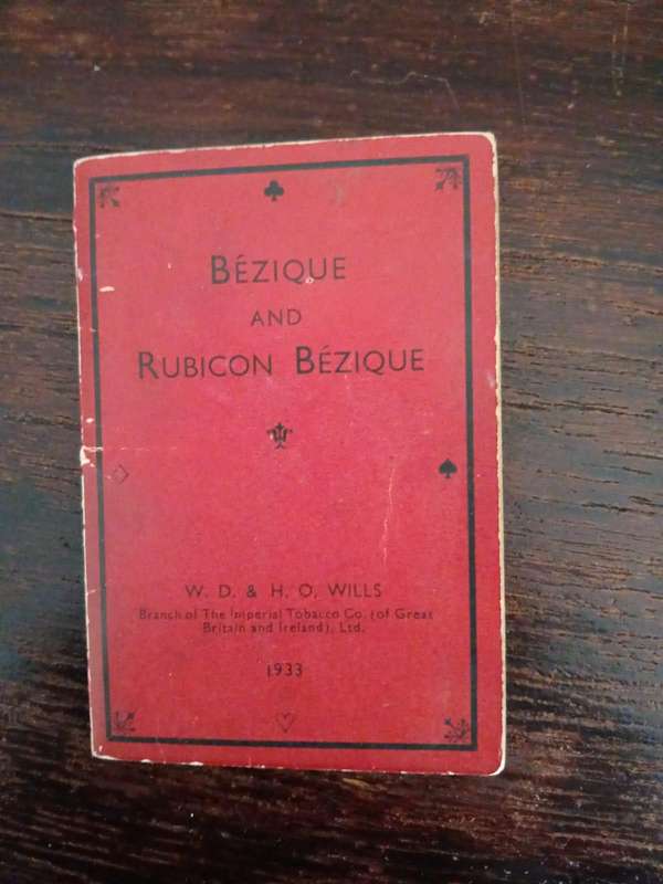 VINTAGE Bezique And Rubicon Bezique Card Game Set By W.D. & H.O. Wills Dated 1933
