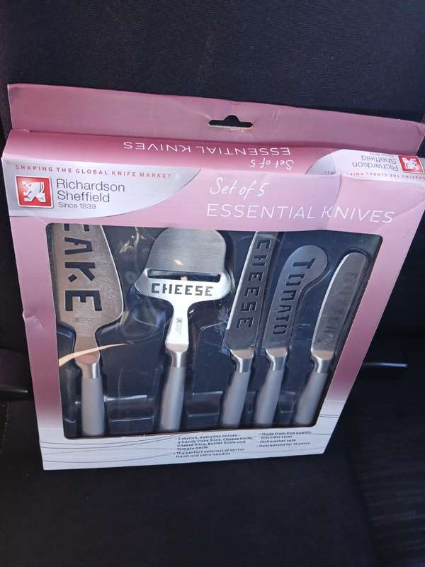 RARE Richardson Sheffield Kitchen Essential Knives × 5