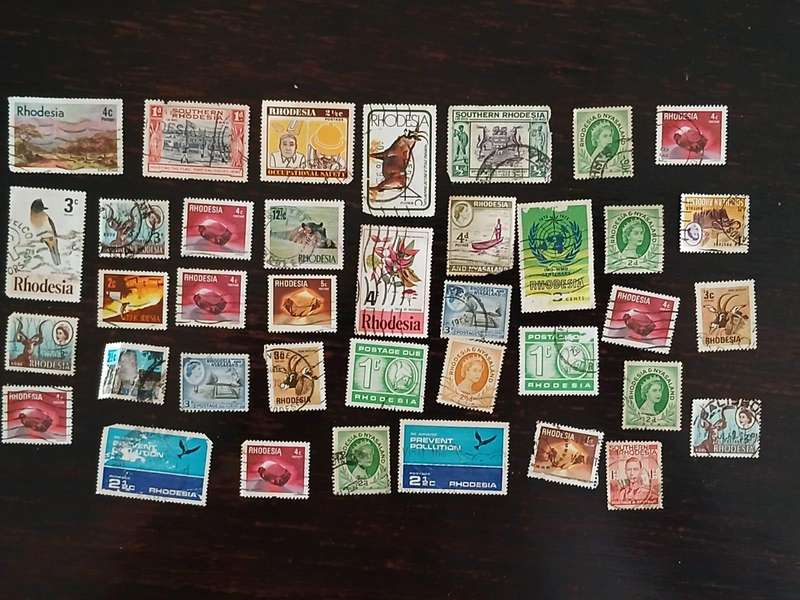 Rhodesian Stamps × 38