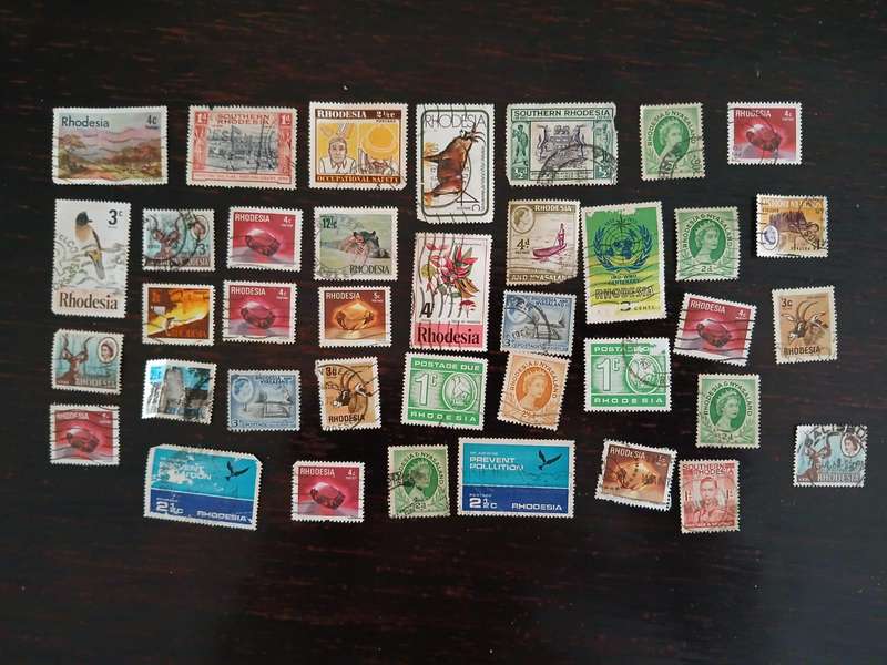 Rhodesian Stamps × 38