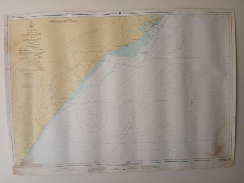Admiralty Nautical Chart SAN 122 From TONGAAT BLUFF to RICHARDS BAY