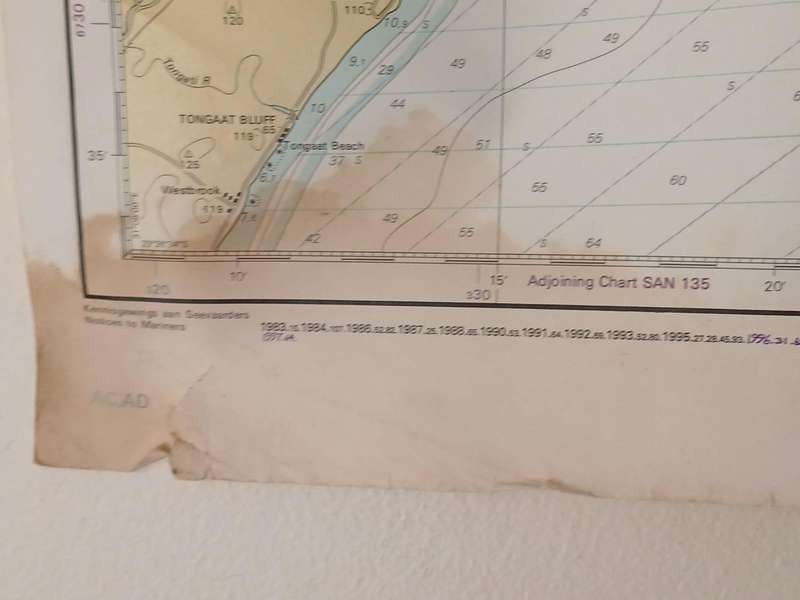 Admiralty Nautical Chart SAN 122 From TONGAAT BLUFF to RICHARDS BAY