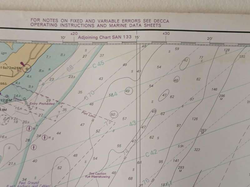 Admiralty Nautical Chart SAN 122 From TONGAAT BLUFF to RICHARDS BAY