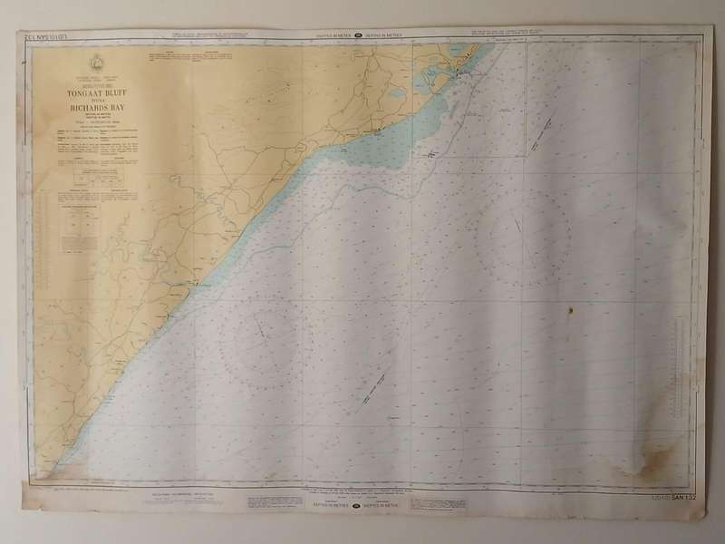 Admiralty Nautical Chart SAN 122 From TONGAAT BLUFF to RICHARDS BAY