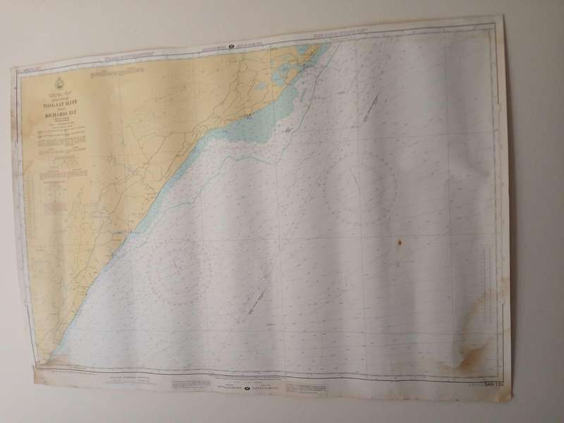 Admiralty Nautical Chart SAN 122 From TONGAAT BLUFF to RICHARDS BAY