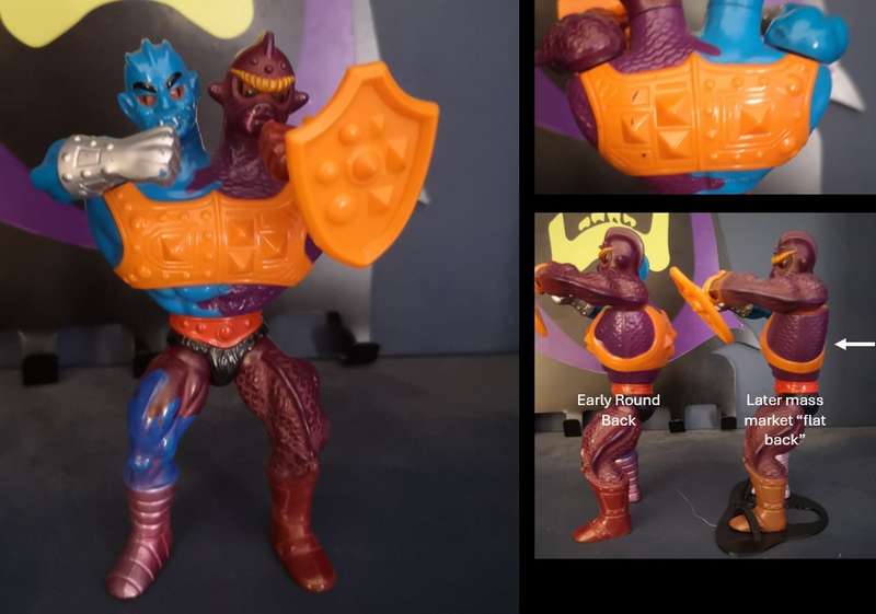 RARE Two Bad complete (round back variant), vintage MOTU / He-man action figure