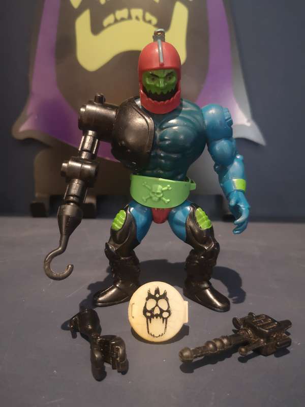 RARE Trap Jaw 100% complete incl. glow-in-the-dark ring, vintage MOTU