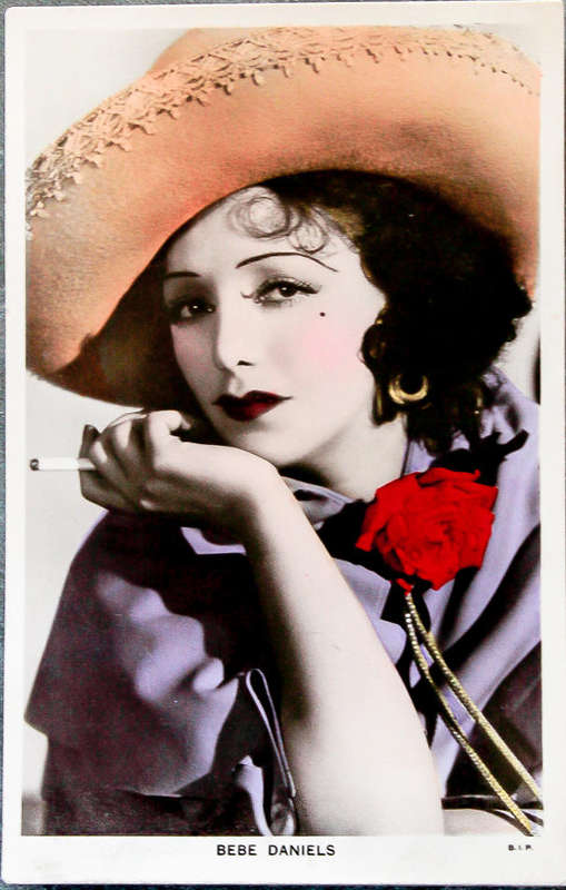 Vintage Bebe Daniels Handcoloured Real Photo Postcard - Colourgraph Series No. C 93a