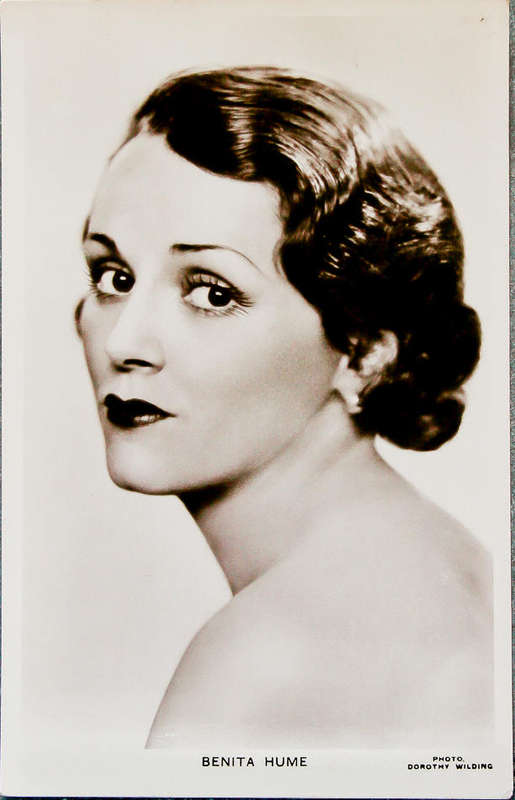 Vintage Benita Hume Photo Postcard - Picturegoer Series No. 447a - Photo by Dorothy Wilding