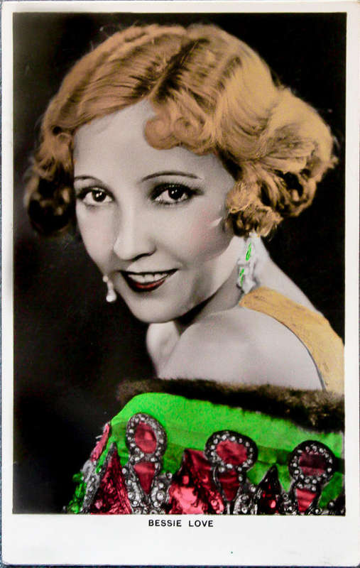 Vintage Bessie Love Handcoloured Real Photo Postcard - Colourgraph Series No. C 22