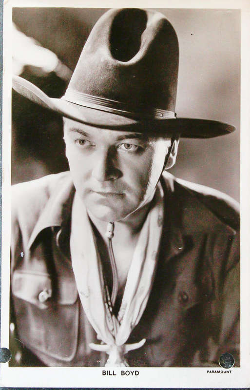 Vintage Bill Boyd "Hopalong Cassidy" Photo Postcard -Picturegoer Series No. 1154 - Paramount Studios