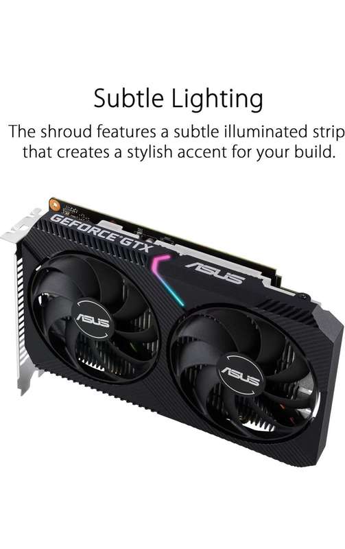 ASUS GeForce GTX 1650 Gaming OC Edition 4GB GDDR6 128-bit PCI-E 3.0 Graphics Card (Box not included)