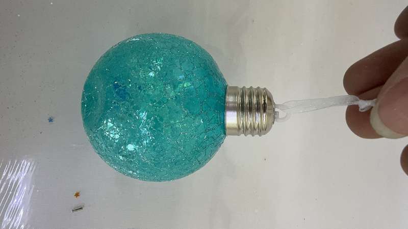 Christmas Ornaments Balls Plastic LED Bulbs Lights Pandent C