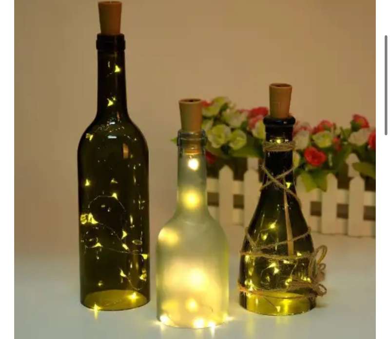 Mini Cork Light String Bar Light 2m / white