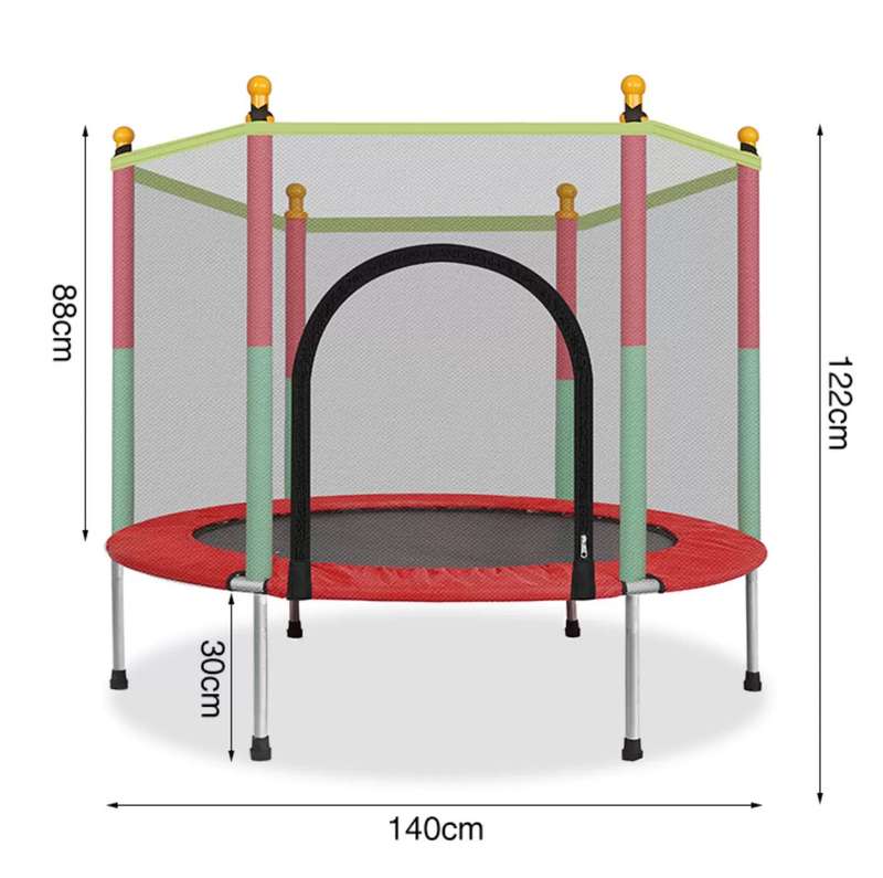 Home Children's Indoor Outdoor Trampoline with Safety Net