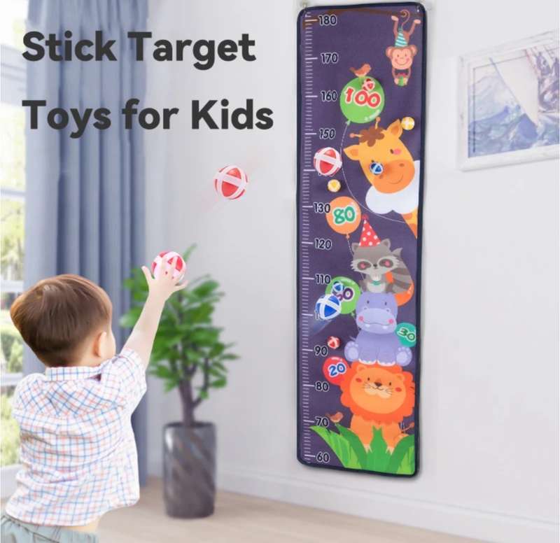 Height ruler sticky ball dart board/ education toys