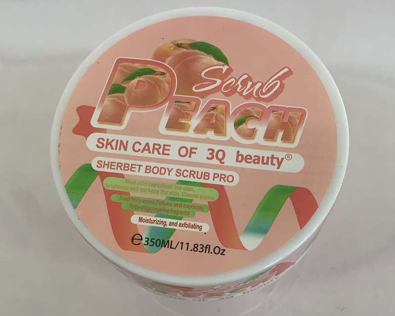 skin care of 3Q beauty /sherbet body scrub pro /peach
