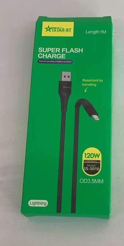 120w super flash charge 1mter usb to Iphone