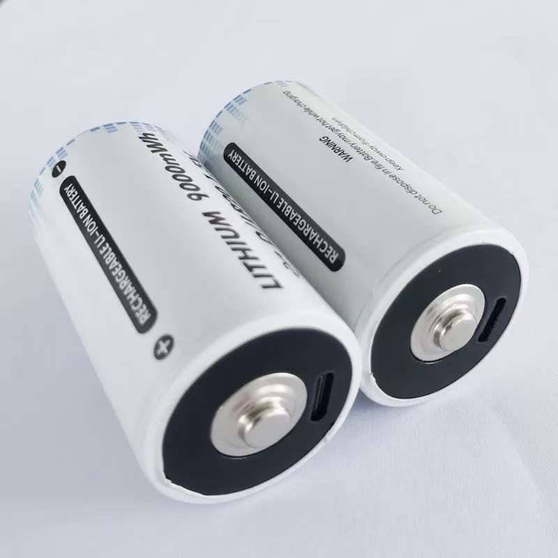 1.5v Lithium 6000mwh D-Type rechargeable lithium battery