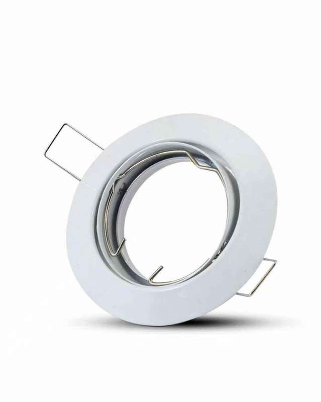 Down Light Fitting Round Swivel - White - 1 Piece