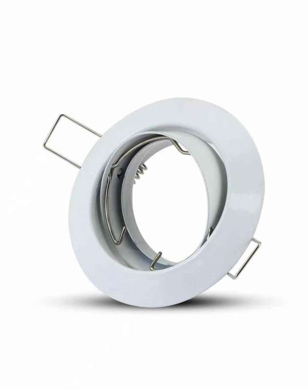 Down Light Fitting Round Swivel - White - 1 Piece