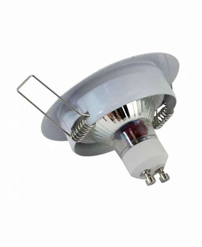 Down Light Fitting Round Swivel - White - 1 Piece