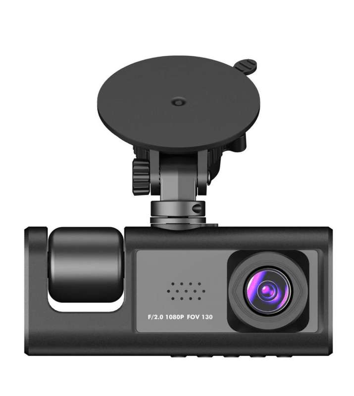 3-Channel HD 1080P Dash Cam, Dual Lens, DVR Car Record Camera