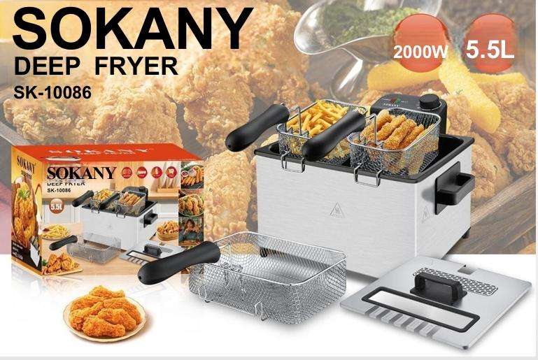 SOKANY DEEP FRYER 5.5L
