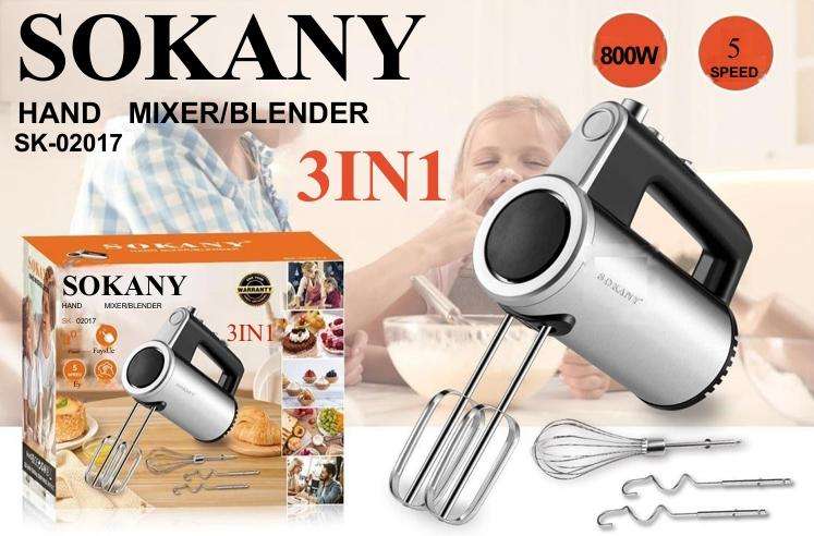 SOKANY HAND MIXER/BLENDER  SK-02017