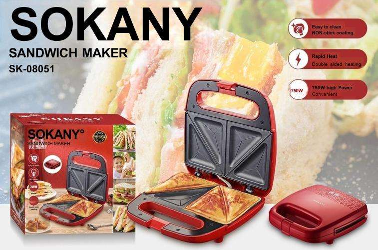 SOKANY SANDWICH MAKER SK-08051