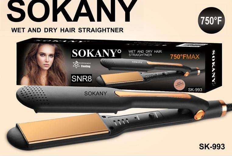 SOKANY WET AND DRY HAIR STRAIGHTNER SK-993