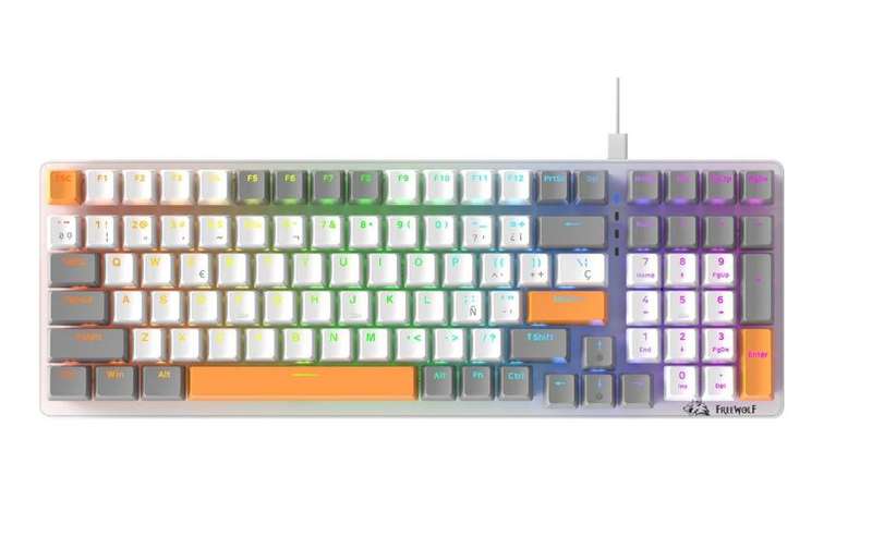 K3 100 Keys RGB Wired Mechanical Gaming Keyboard - Red Switch