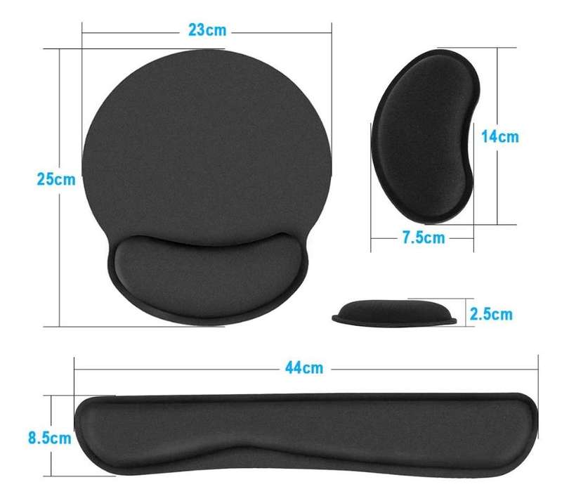 3 in 1 Ergonomic Mouse and Keyboard Pad with Wrist Pad