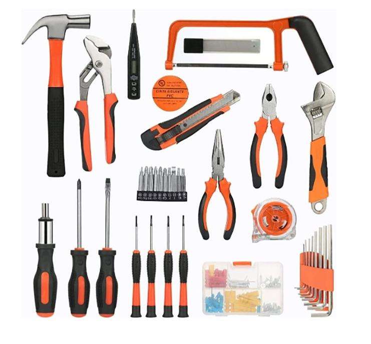 100 Pieces Universal Portable Hand Tool Set for Daily Household Repairs